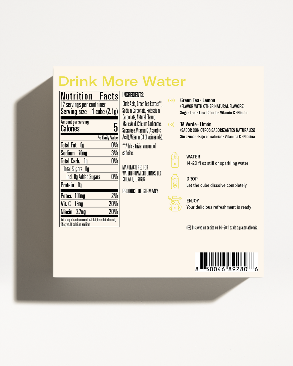 Microdrink ICED TEA LEMON: Order now | waterdrop®